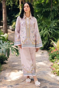 2025 colección de verano púrpura bordado puro césped algodón recto Salwar Kameez indio pakistaní mujeres musulmanas vestido sólido - Product Image 5