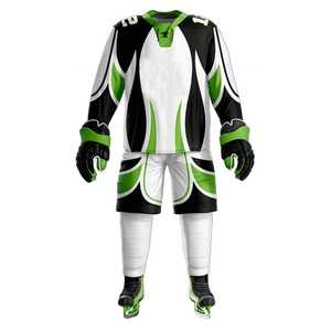 Maillot et short de hockey sur glace personnalisés avec logo par transfert thermique pour équipe sportive 2026 – Uniformes de hockey 100 % polyester - Product Image 2