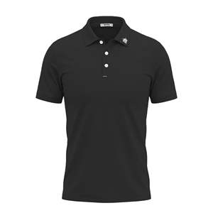 Chemise Active Homme Handee 100% Polyester Piqué Séchage Rapide Design Uni Boutons Brodés Respirante Manches Courtes Golf Teinte Unie - Product Image 2