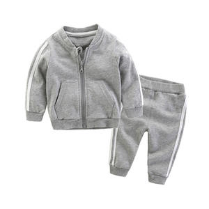 Conjunto de Ropa Casual de Invierno para Niños al por Mayor, Chaqueta de Algodón 100% con Cuello Polo, Traje Sólido de Lona para Niños y Niñas - Product Image 6