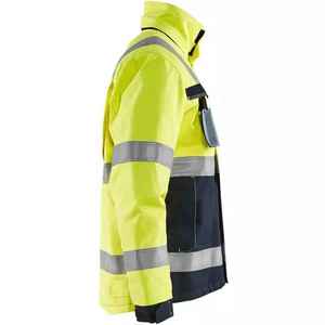 Chaquetas de seguridad de alta visibilidad personalizables 2025 reflectante de alta calidad de manga larga de trabajo de seguridad use su propia marca - Product Image 3