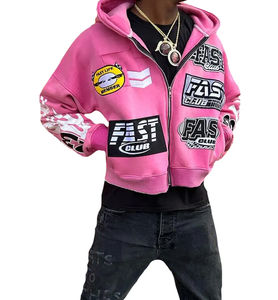 Tendance Mode Usine Meilleur Broderie Zip Up Hoodies Nouveau Style Logo Personnalisé Couper Et Coudre Bon Prix Hommes Hoodies - Product Image 5