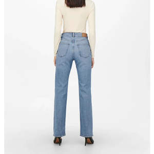 Jeans de Mezclilla al por Mayor para Mujer, Jeans de Cintura Completa, Estilo Moderno con Bolsillos, Jeans Ajustados para Mujer, Servicio OEM - Product Image 3