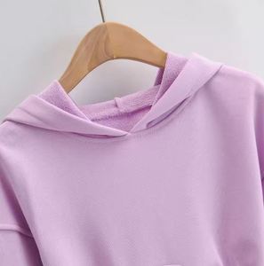 2025 nouveau hiver pull à capuche ample coton épais sweats à capuche femmes haut court conception fabrication - Product Image 5