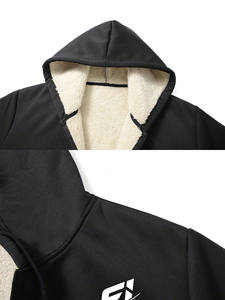 Conjuntos Deportivos de Invierno para Hombre, Sudadera con Capucha y Cremallera, Corte Regular, Felpa, Venta al Por Mayor B2B, Ropa Deportiva, Chándales, Marca Privada OEM - Product Image 4