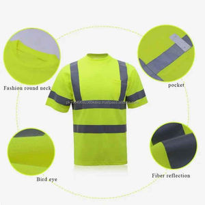 Camiseta Polo de Manga Corta Reflectante de Alta Calidad para Trabajadores de la Construcción, Camisetas de Seguridad con Logotipo Personalizado OEM - Product Image 3