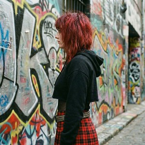 Vintage Gothic Harajuku Aesthetic E-<b>girl</b> Winter Oversized Crop <b>Hoodie</b> Punk Rock Band <b>Sweatshirt</b> Streetwear Breathable - Product Image 3