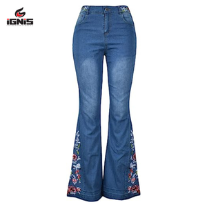 Women Denim <b>Jeans</b> Flare Bell Bottom embroidery <b>Jeans</b> Women New Fashion <b>Jeans</b> for Women Custom Fashionable Ladies Luxury <b>Street</b> - Product Image 6