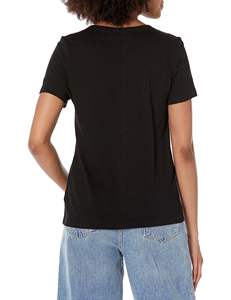 เสื้อยืด100% ครึ่งแขนสำหรับผู้หญิงเสื้อยืดผ้าโพลีเอสเตอร์ออกแบบโลโก้ได้ตามต้องการแบบลำลอง - Product Image 6