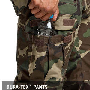 Men's Logo-Imprinted Cotton Elastic Multi-Pocket Outdoor Cargo Work Pants Water-Proof Streetwear for Outdoor Activities - Product Image 5