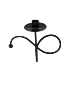 Bougeoir en métal de noël noir à la mode de qualité supérieure bougeoir en fer décoration de la maison bougeoir noir de luxe - Product Image 5