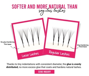 CharmLash Lash Extensions Wholesale <b>Vendor</b> Volume Private Label Korean PBT Laser <b>Eyelash</b> Extensions Lash Packaging Mega Volume - Product Image 5