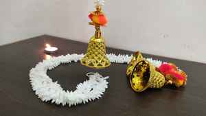 Guirlande de cloches de jasmin artificiel pour mariage indien et décoration de fête Offre Spéciale décoration de cérémonie Sangeet Mehandi - Product Image 5