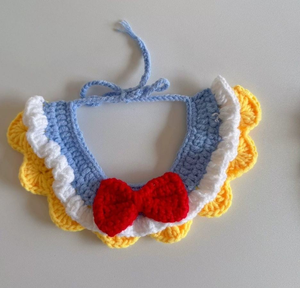 Babero de Ganchillo Hecho a Mano con Diseño de Dibujos Animados, Bonitos Adornos y Accesorios de Moda - Product Image 4