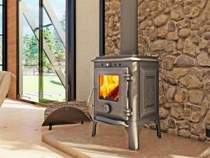 Poêle multi-combustibles moderne 4,5 kW, brûleur à bois, foyer, ensemble de chauffage intérieur, aluminium, haute qualité, bon prix - Product Image 4