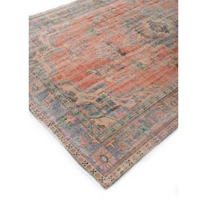 Tapis en laine noué à la main de grande taille, motif médaillon rouge et orange, pour salon, couloir rectangulaire - Pae-2903 - Product Image 2