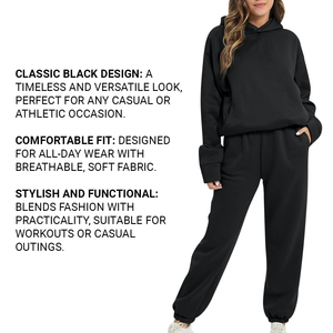 Conjunto Deportivo Clásico Gris con Capucha para Mujer, Versátil y Elegante para Cualquier Ocasión, Conjuntos Deportivos Unisex 2026 - Product Image 5