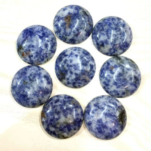 หินอัญมณีทรงกลมแบบผสมทรงหลังเบี้ยทรงกลมหินมาลาไคต์คุณภาพสูงและขัดเงาสำหรับทำเครื่องประดับ - Product Image 2