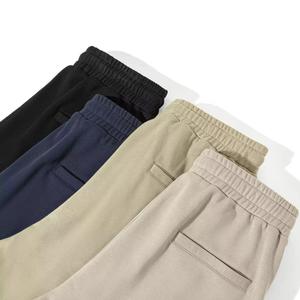Wholesale Lightweight Men's Winter Mid Waist Jogger Sweatpants 100% Cotton Canvas Casual Sports Knitted - Product Image 4