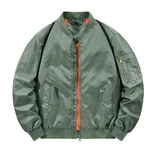 Mens Bomber <span class=keywords><strong>Jacket</strong></span> 2024 Nova Primavera Outono Masculino Jaquetas De Beisebol Piloto Homens Outwear Casaco Verde Do Exército Zipper Men's