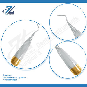 Heidbrink Right Root Tip Picks Alemán Elevadores dentales de acero inoxidable de alta calidad Fabricante de Instrumentos dentales Pakistán - Product Image 4