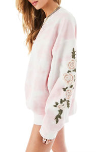 Gran oferta, sudaderas con estampado de tinte de corbata rosa claro de alta calidad para mujer, recién llegado, Jersey de tela, patrón sólido de invierno - Product Image 2