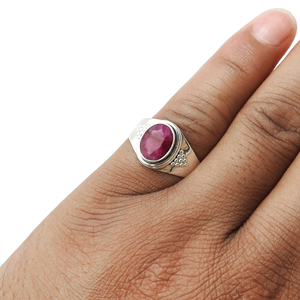 แหวนพลอยอัญมณีประดับอัญมณีอัญมณีรูปวงรีตัดเป็นรูปวงรีทำด้วยมือ - Product Image 2