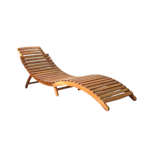 Chaises longues modernes au design simple super confortables pour piscine extérieure et meubles de plage lit de soleil chaise de plage en bois - Product Image 4