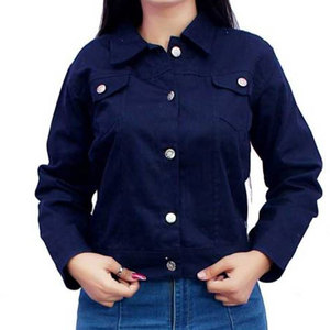 Chaquetas de Mezclilla para Mujer, Diseño Personalizado, Superventas, Color Sólido, Ropa Casual, Precio Razonable - Product Image 1
