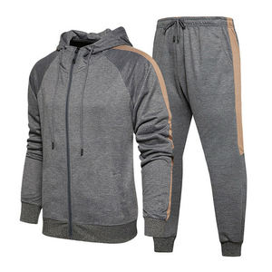 Survêtement 2 pièces pour homme, pantalon décontracté, Sweat-shirt à capuche, ensemble de Sport, de haute qualité, vêtements de rue, survêtement uni - Product Image 1