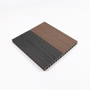 OEM hai màu Composite ngoài trời sân vườn Patio nhựa gỗ biển sàn lồng vào nhau decking Terrace WPC bên ngoài giá sàn - Product Image 2