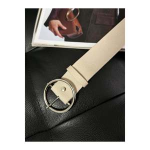 Ceinture ronde à boucle pour femme, ceinture pour pantalon, ceinture pour veste, ceinture pour robe, ceinture pour chemise - BEIGE - Product Image 1