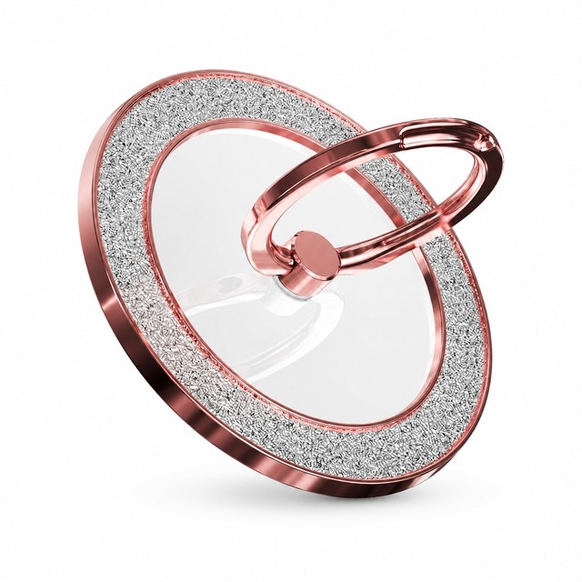 Magnetic Phone Ring Holder 360 Degree Rotation Adjustable Metal Phone Grip Kickstand for iPhone 16 15 14 13 12