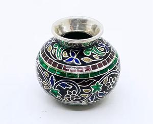 Laiton Pooja Kalash Puja Ustensile Impression UV Gravé Au Laser Sculpté Traditionnel Plaqué Or Hindou Religieux Drinkware - Product Image 6