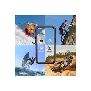 Étui de téléphone robuste, étanche et antichoc compatible Netzy SAFA 1-1 pour Samsung Galaxy S23 Ultra, finition électro-plaquée givrée - Product Image 2