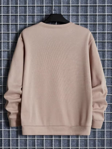 Sudadera de Algodón Lisa para Hombre con Logotipo y Color Personalizados, Estilo Pullover Térmico, Precios Accesibles para Pedidos al por Mayor - Product Image 2