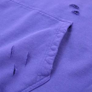 Sweat à capuche délavé à l'acide avec dégradé au soleil de haute qualité, logo personnalisé, ensemble vintage surdimensionné avec lavage à la pierre pour hommes, sweats à capuche à bas prix - Product Image 6