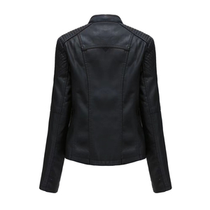 Haute qualité dames véritable veste pour automne hiver couleur vierge Cool Style femmes veste en cuir uni - Product Image 6