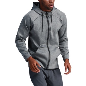 Sweat à capuche zippé respirant pour hommes vêtements de sport à manches longues vente en gros en vrac sweats à capuche zippés pour hommes - Product Image 1