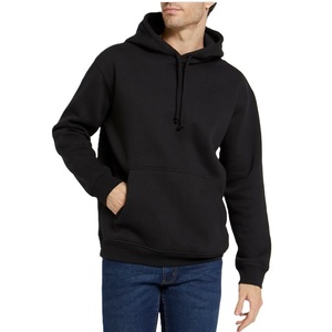 Pull à capuche à manches longues 100% coton personnalisé pour hommes Sweat-shirt de sport en polaire d'hiver avec poche kangourou et capuche - Product Image 3
