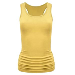 Custom Logo Cotton Tank Top <b>Women</b> Gym <b>Shirt</b> Workout Training Top <b>Sleeveless</b> High Neck Fitness Top Casual Sport Tank <b>Shirt</b> - Product Image 2