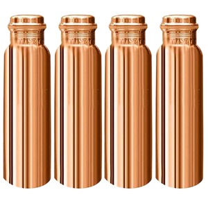 Pure Copper Water Bottle 34 Oz – Leak-Proof, Handmade Design