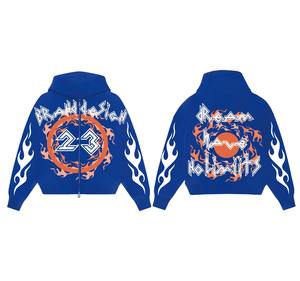 เสื้อฮู้ดผู้ชายแบบมีซิปสองชั้นเสื้อครอปปรับแต่งได้เสื้อมีฮู้ดขนาดพลัสไซส์สำหรับฤดูหนาว - Product Image 6