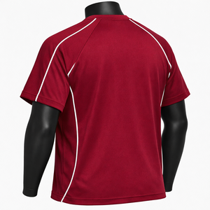 Camiseta Deportiva para Hombre de Secado Rápido, Transpirable, de Poliéster, para Correr y Gimnasio, con Ribete en Contraste, Manga Raglán, Ropa Deportiva Personalizada - Product Image 6