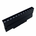 Système d'éclairage sur rail LED rotatif magnétique noir 12W moderne en gros avec corps en aluminium Projecteur sur rail de bureau COB 48V IP22 - Product Image 3