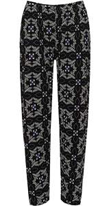 Pantalones de pana de cintura media, corte regular, informales, de color liso, para mujer, para invierno - Product Image 5