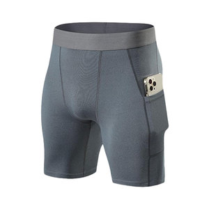 Shorts de compression pour hommes en tissu à séchage rapide sur mesure, respirants, pour la gym, le fitness et l'entraînement - Product Image 1