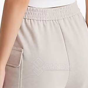 กางเกงขาสั้นคาร์โก้สำหรับผู้หญิงกางเกงขาสั้นทรงคาร์โก้ไซส์ใหญ่พิเศษดีไซน์ตามสั่งสีพื้นระบายอากาศได้ดี - Product Image 3