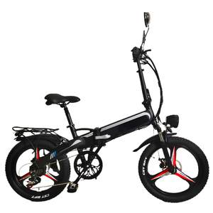 Vélo électrique de ville EBIKE 7 vitesses, moyeu arrière numérique, pneus de 20 pouces, batterie au lithium 48V 10Ah, cadre pliable en alliage d'aluminium, moteur sans balais - Product Image 1