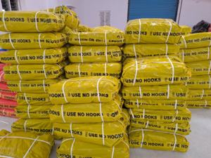 Bâche en polyéthylène traitée aux UV ignifuge avec bords renforcés Bâche en PE imprimée sur mesure OEM - Product Image 5